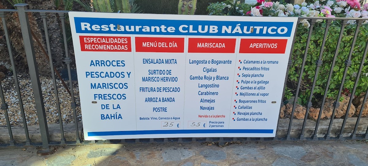 Menu Restaurante Club Nautico De Benidorm-3